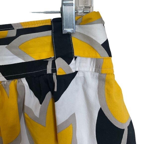 SPEECHLESS Knee Length Flared Skirt Black Yellow White Size 11 - Picture 8 of 11